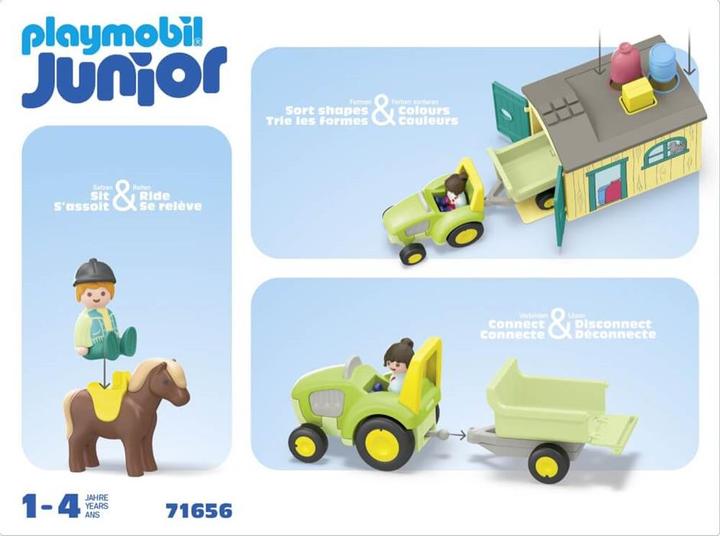 Image du produit Playmobil Aventure à la ferme Tracteur (71656, Playmobil 1.2.3)