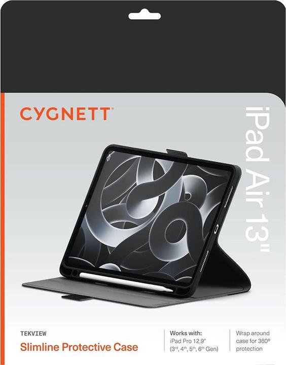 Produktbild Cygnett Rundum-Hülle (Apple iPad Air 13 2024, Apple iPad Air 13 2025, Apple iPad Pro 12.9 2018, Apple iPad Pro 12.9 2020, Apple iPad Pro 12.9 2021, Apple iPad Pro 12.9 2022)