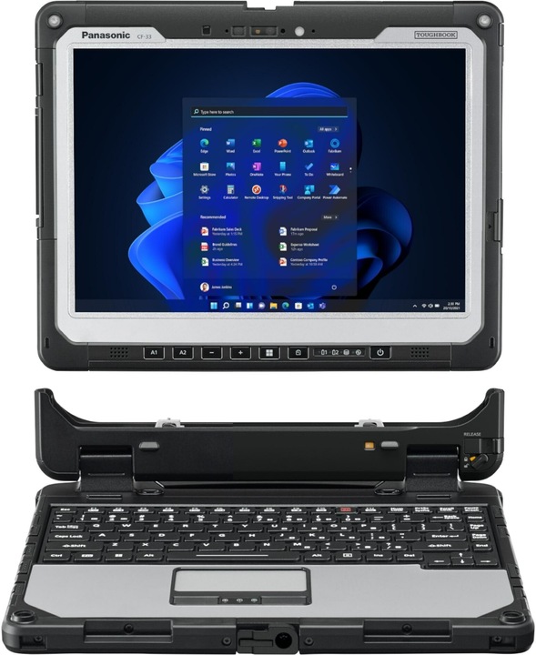 Immagine prodotto Panasonic Toughbook CF-33 mk3 4G/LTE incl. tastiera (12", Intel Core i5-1245U, 16 GB, 512 GB, CH)