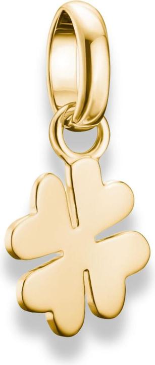 Immagine prodotto Thomas Sabo Charm-Anhänger Glücksklee Connect vergoldet (Placcatura in oro a 18 carati, Argento 925)