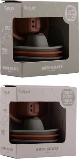 Produktbild Johntoy Happy World Badeboote aus 100% recyceltem Kunststoff - 5 Stück.