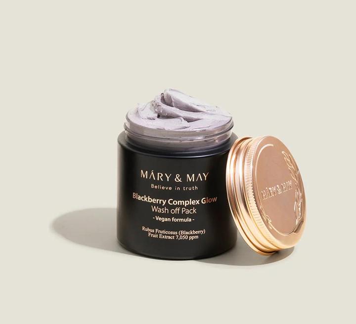 Actual product image Mary&May MARY & MAY Blackberry Complex Glow wash-off pack, 125 g (125 g)