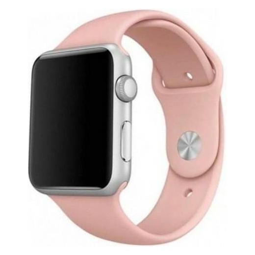 Mercury pasek Silicon Apple Watch 42/44/ 45 mm różowy/pink (Edelstahl), Uhrenarmband, Pink