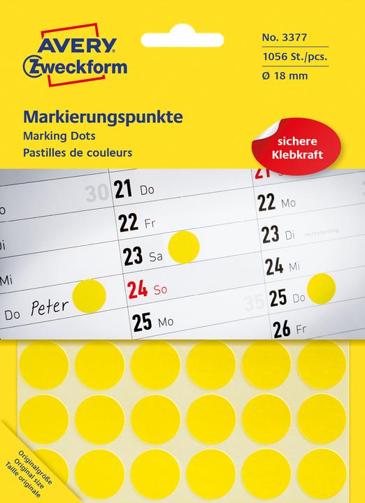 Produktbild Avery Markierungspunkte permanent