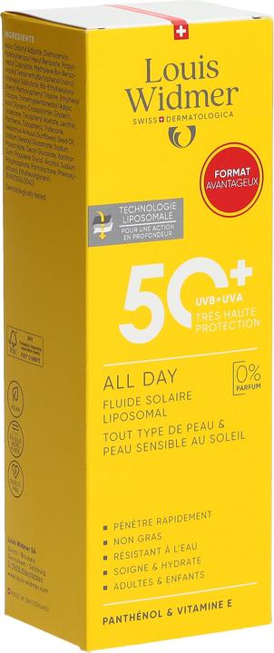 Actual product image Widmer Louis All Day LSF50+ Value Pack ohne Parfum 200 ml (Suntan cream, SPF 50+, 200 ml)
