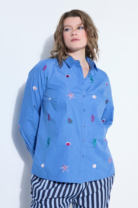Immagine prodotto Studio Untold Camicia dal taglio squadrato con ricami marini (46, 48)