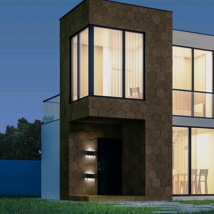 Actual product image V-TAC VT848 7W LED Wall Light Sand Black IP54 4000K (940 lm, IP54)