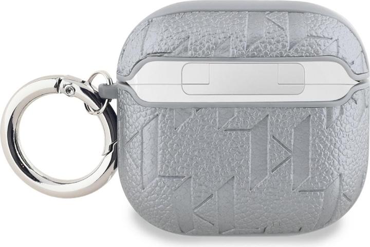 Actual product image Karl Lagerfeld Monogram Choupette Head case for AirPods 4 - silver (Headphone sleeve)