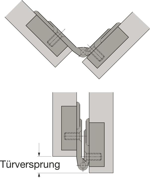 Actual product image Hettich Falttürscharniere