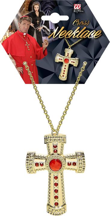 Immagine prodotto Widmann Collana d'oro con croce e pietre preziose