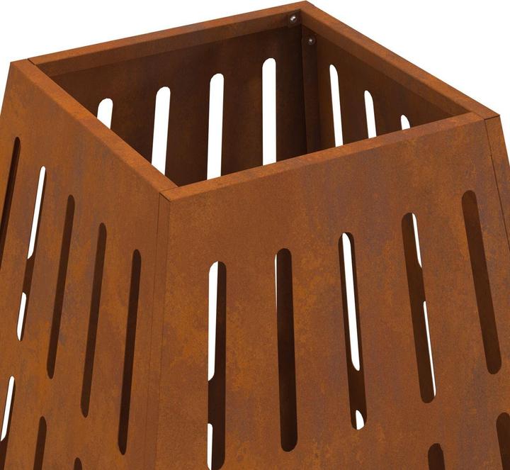 Produktbild vidaXL Feuerschale Quadrat 50x50x70 cm Wetterstahl (50 cm)