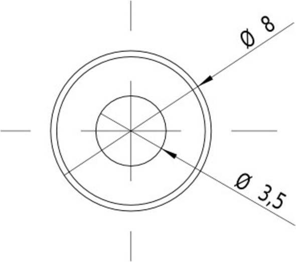 Actual product image Picotronic PICO 70100068 - Dot laser module red 650 nm 3 VDC 8x25 mm class (70100068)