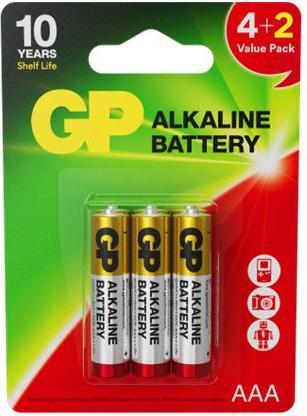 Produktbild GP Batteries BATTERIES 24AR 4+2PCS (AAA) (24 Stk., AAA)