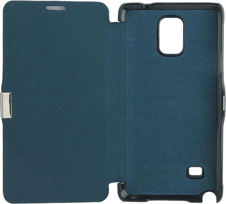 Produktbild König Design Handyhülle Tasche für Samsung Galaxy Note 4 SM N910 Dunkelblau gebürstet (Samsung Galaxy Note 4)