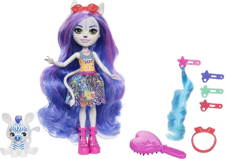 Actual product image Enchantimals Zebra Deluxe Doll