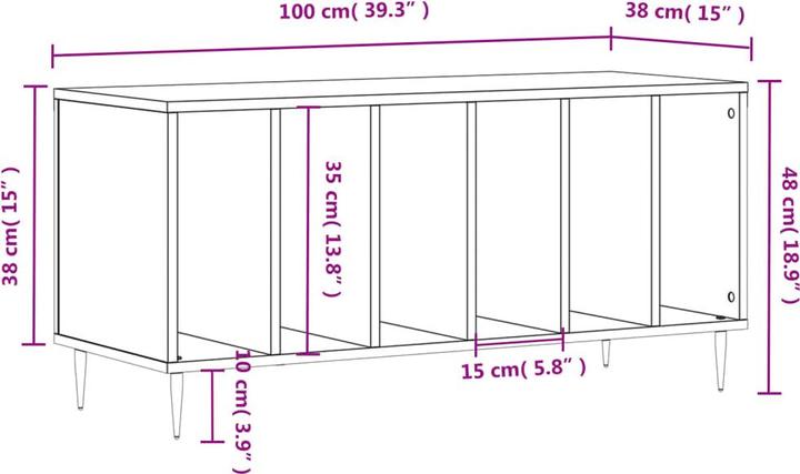 Immagine prodotto vidaXL Plattenschrank