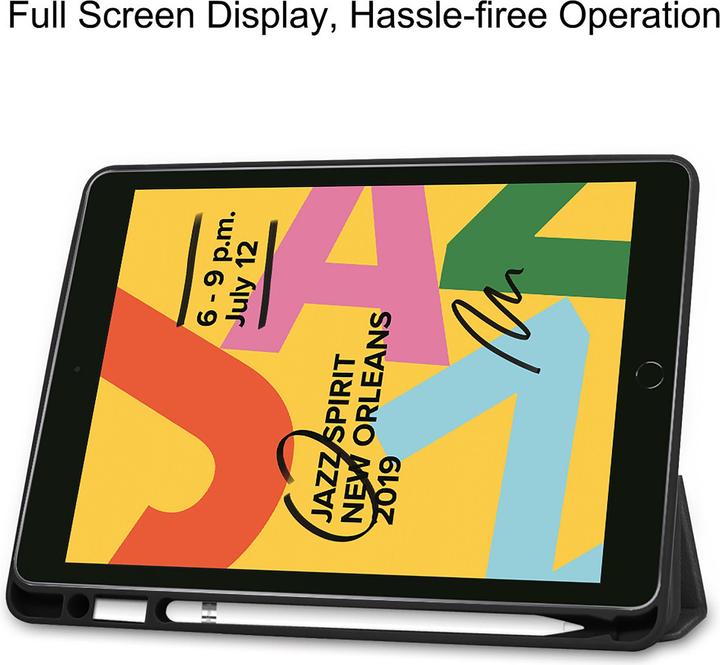 Produktbild Cazy Premium Smart Hülle Kompatibel mit iPad 2021 (9th Gen)/2020 (8th Gen)/iPad 2019 (7th Gen) - Schutz (iPad 2021 (9. Gen), iPad 2019 (7. Gen), iPad 2020 (8. Gen))