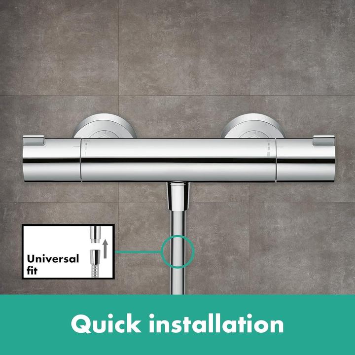 Produktbild hansgrohe HG Br.set CROMETTA ECOSTAT 1001 CL COMBI Brausestange 650mm weiss/chrom