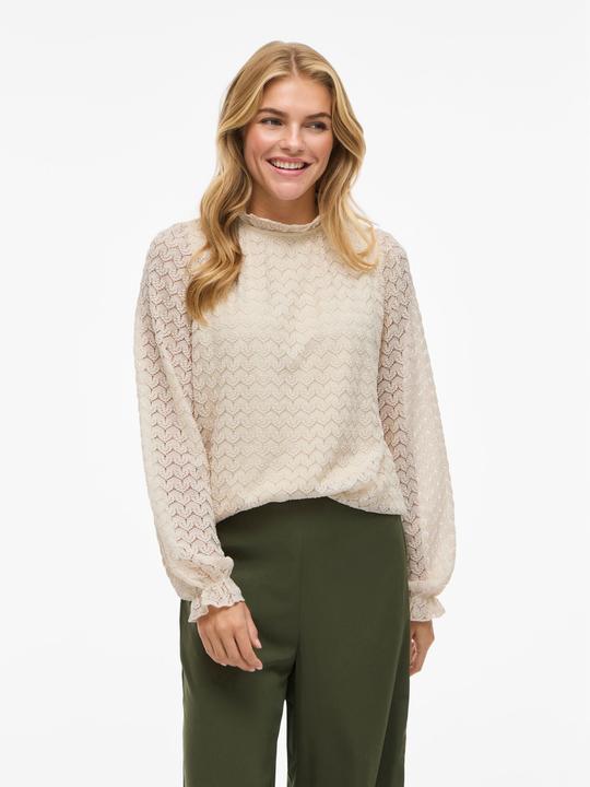 Actual product image Vila VIMOKA Stehkragen Oberteil mit langen Ärmeln (M)