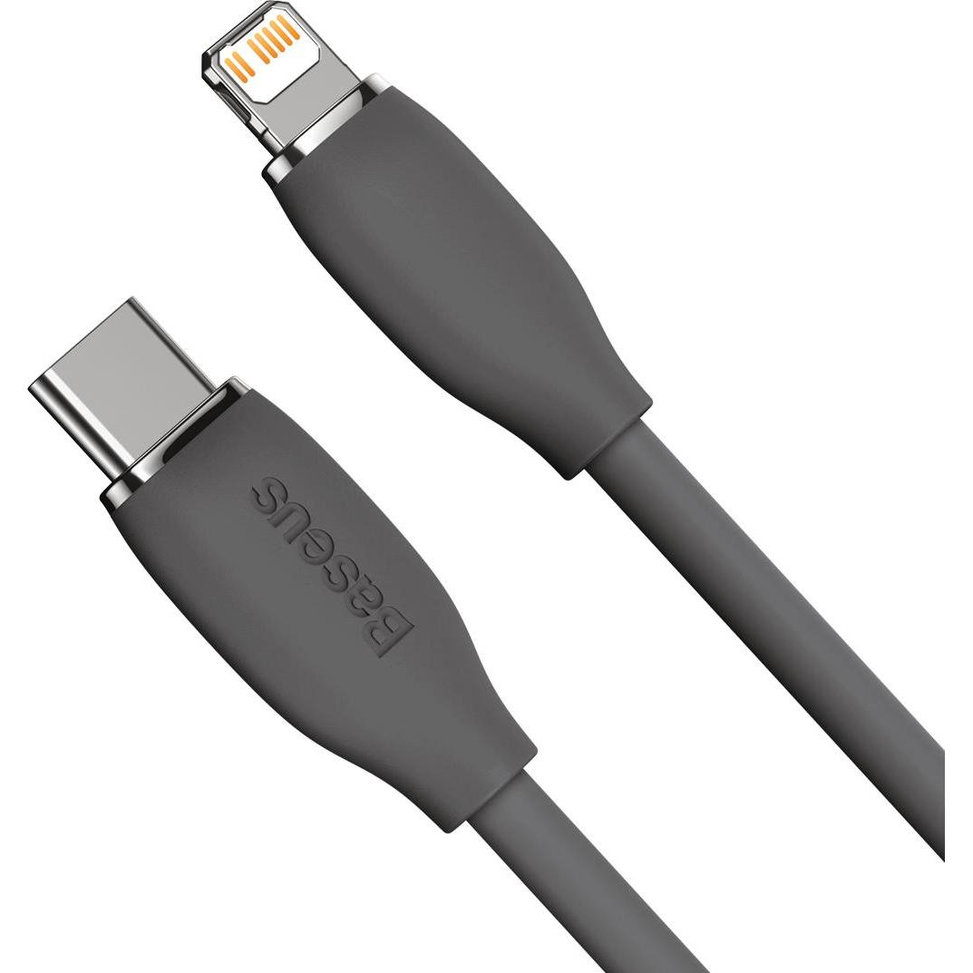 Thumbnail - Baseus Jelly Liquid Silica Gel Fast Charging Data Cable Type-C to iP 20W 1.2m Black (1.20 m, USB 2.0), USB Kabel