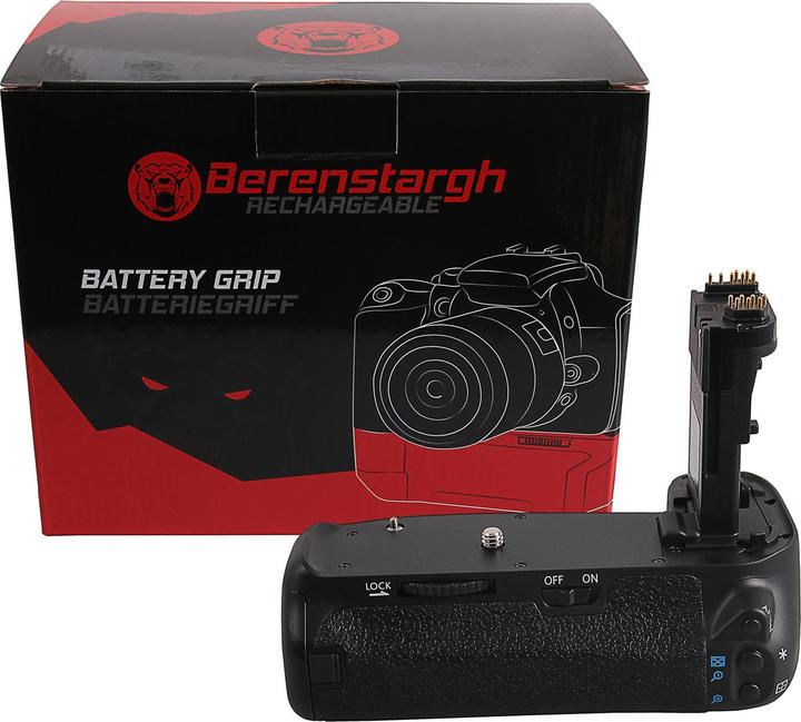 Immagine prodotto Berenstargh Battery grip per Canon EOS 70D 80D 90D BG-E14H per 2 batterie LP-E6 (Maniglia della batteria)