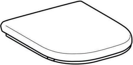 Image du produit Geberit Keramag / Siège de WC Renova Comfort Square blanc 572830000