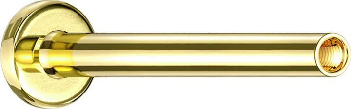 Immagine prodotto Star Piercing Asta per micro labret placcata in oro con filettatura interna da 0,8 mm (senza ottone, Acciaio chirurgico 316L)