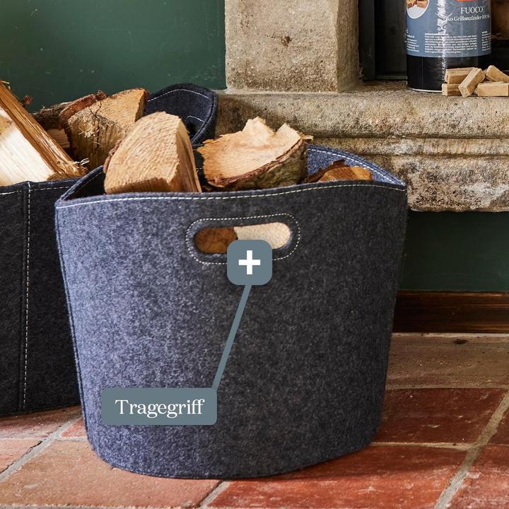 Actual product image Siena Home Felt firewood bag (31 x 39 cm)