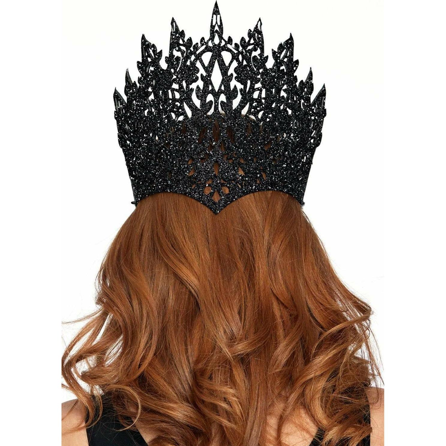 Thumbnail - Leg Avenue Krone Mit Glitzer Und Juwel Schwarz