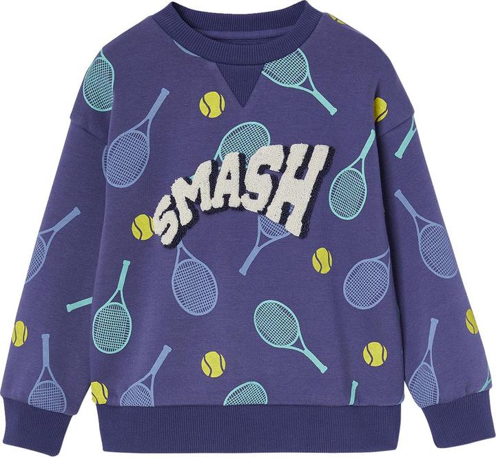 Produktbild Vertbaudet Jungen Sport-Sweatshirt mit Tennis-Print und Recycling-Polyester (110)