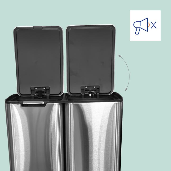 Produktbild Relaxdays Mülleimer 3 Fächer 60 l (60 l)