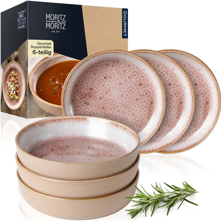 Image du produit Moritz & Moritz TERRA 6 pcs. assiettes à soupe Terracotta 700 ml chacune (6 pièce(s))