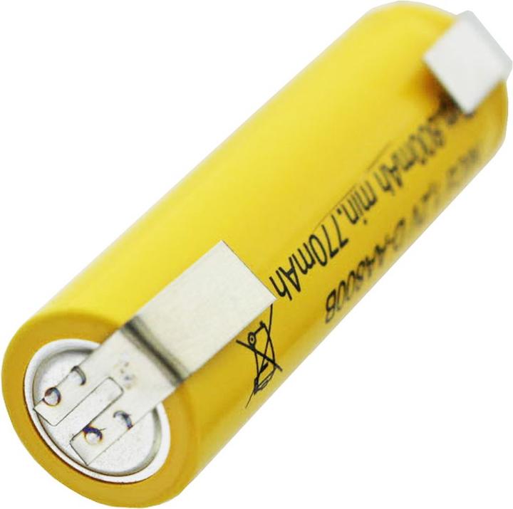 Actual product image AccuCell Akku Flat Top Mignon, AA mit Lötfahnen in U-Form (1 pcs., AA, 800 mAh)