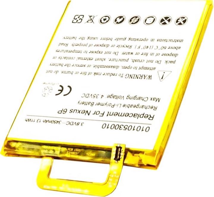 Actual product image Google Akku Nexus 6P, Nexus 6P A1, Nexus 6P A2 Huawei Angler, H1511, H1512