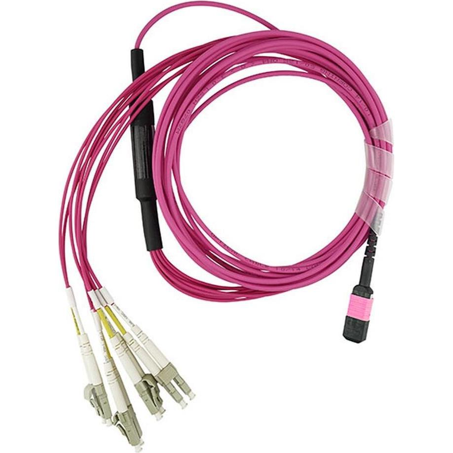BlueOptics PremierFlex K2Q47A kompatibles MPO-4xLC OM4 Patchkabel 15 Meter (U/FTP, CAT6e, 15 m), Netzwerkkabel