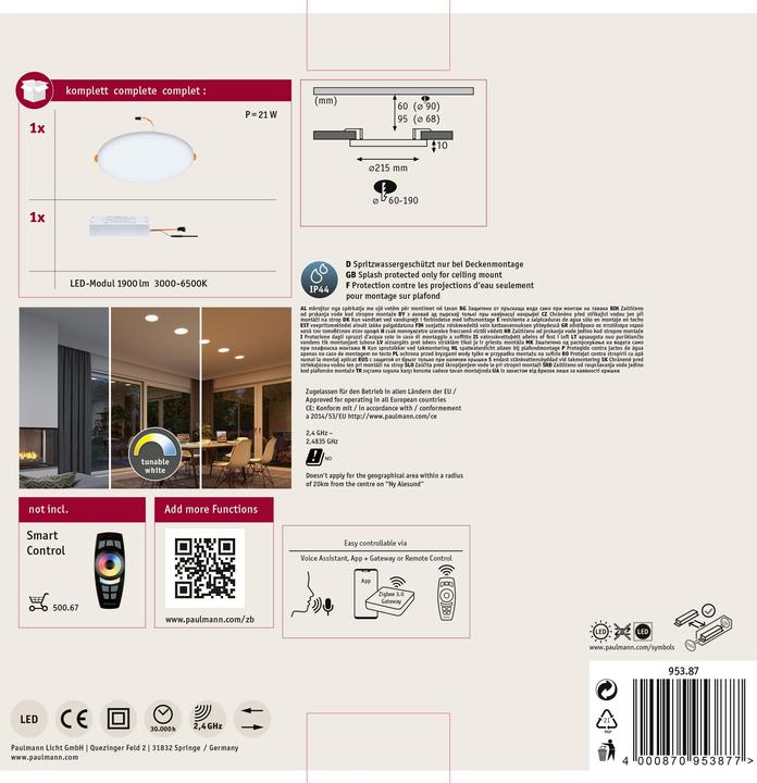 Actual product image Paulmann Luminaires Veluna VariFit (1900 lm)
