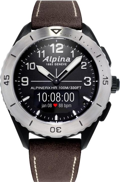 Actual product image Alpina Watch Alpine X Alive (Digital watch, Pedometer, Watch with gemstone, 45 mm)