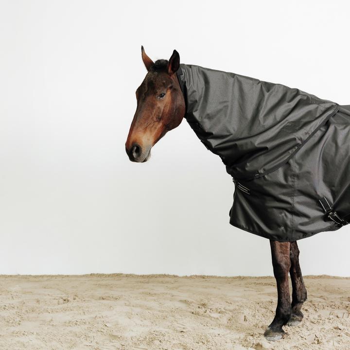 Fouganza Protège-cou imperméable Allweather Light cheval noir