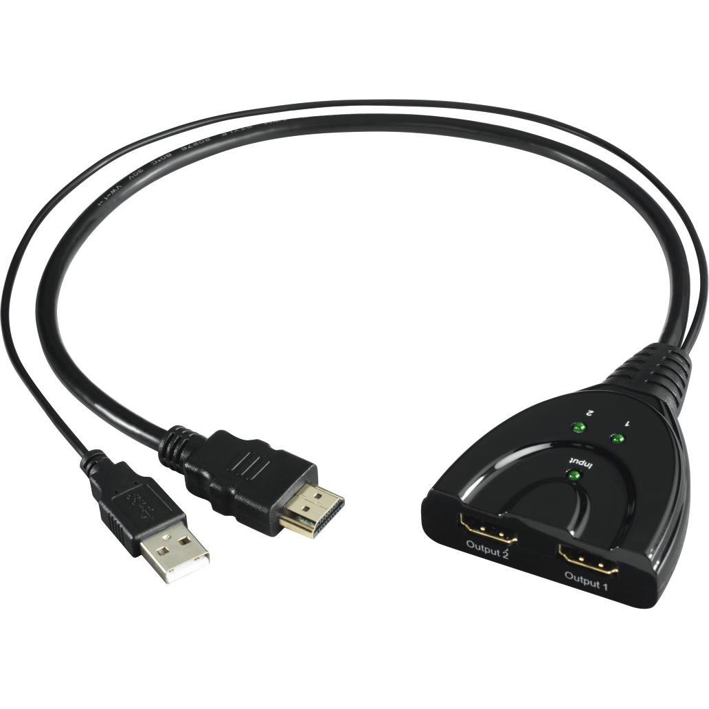 Hama HDMI Splitter (0.07 m, HDMI), Video Kabel