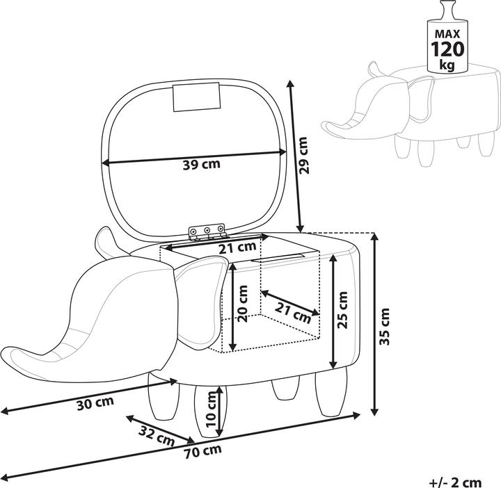 Actual product image Beliani Elephant