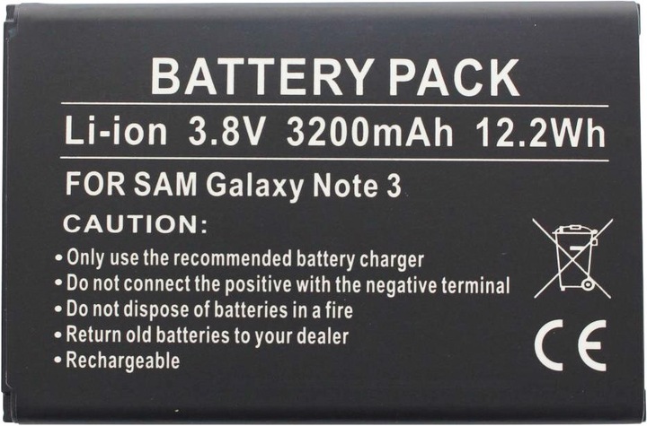 Produktbild Samsung Akku Galaxy Note 3, Galaxy Note III, B800BE, B800BU