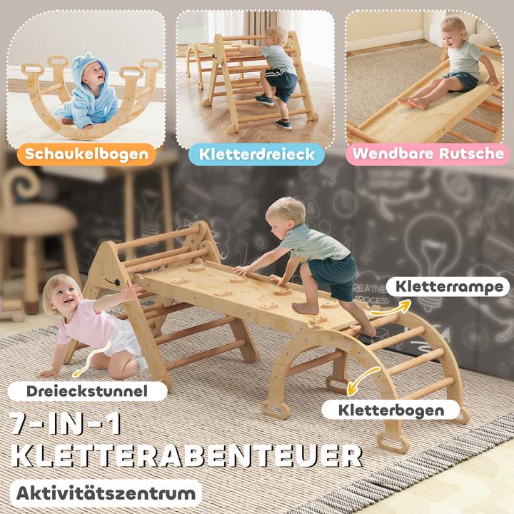 Produktbild Aiyaplay Klettergerüst Pappelholz, Kiefernholz Naturholz