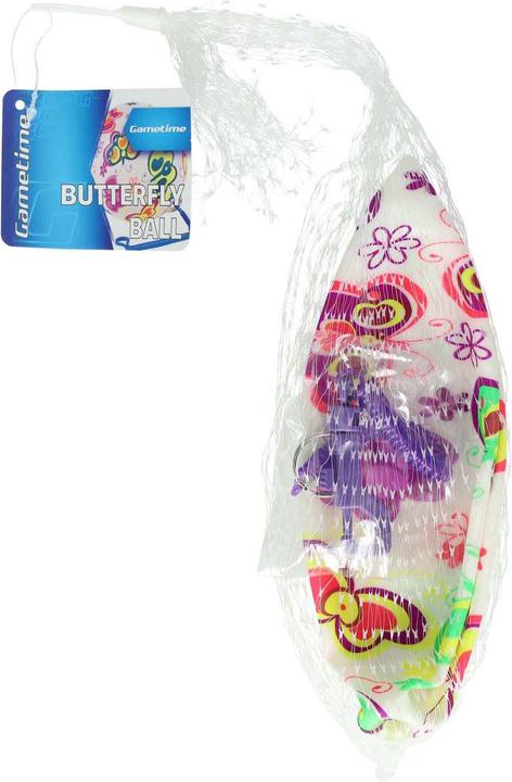 Actual product image Manen Play ball with butterflies on a string, 21 cm