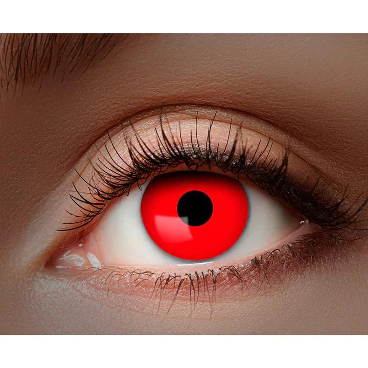 Actual product image Boland Monats Kontaktlinsen UV Rot 2 Stück (Red)