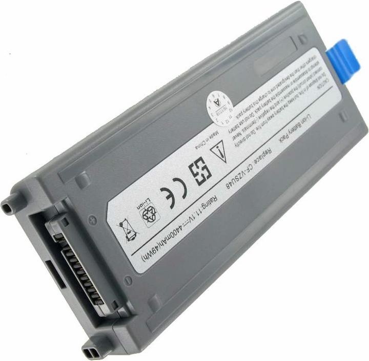 Actual product image Panasonic Battery Toughbook CF-19 Battery CF-VZSU28, CF-VZSU48, CF-VZSU48U, CF-VZSU50, CFVZSU48 (6 Cells, 4400 mAh)