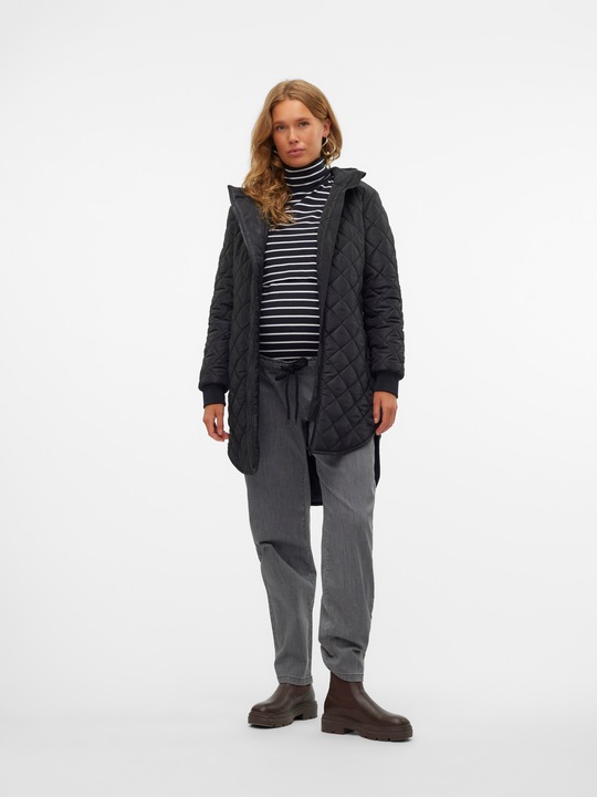 Produktbild Mamalicious Rundhals Gerippte Ärmelbündchen Steppjacke Jacke (XXL)