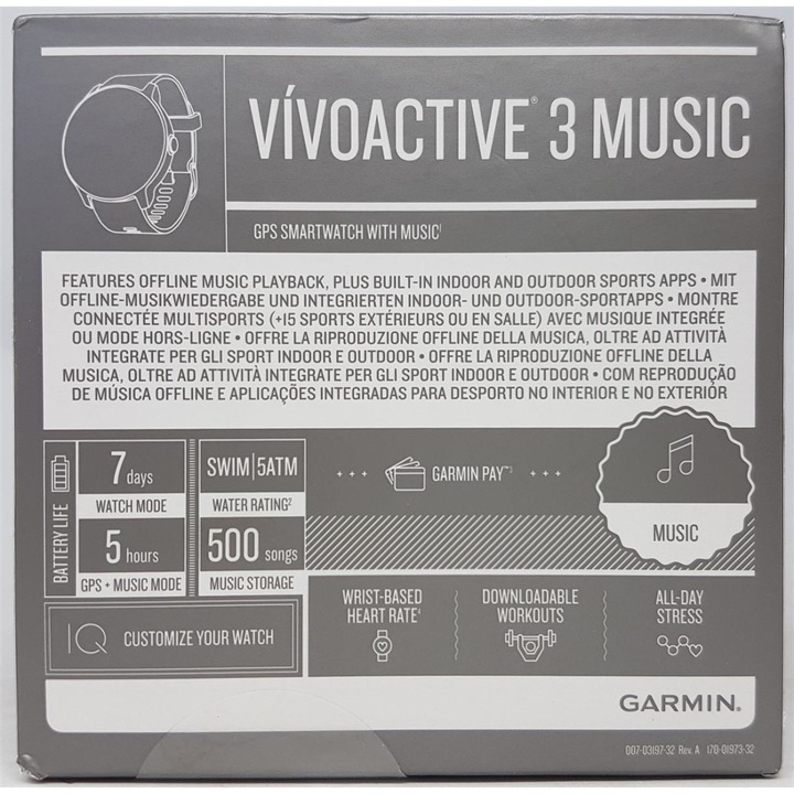 Produktbild Garmin Vivoactive 3 Music (43 mm)