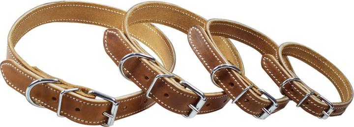 Produktbild Ronzon Legend Hundehalsband aus chromiertem Leder mit Naht (Hund, Allgemein)
