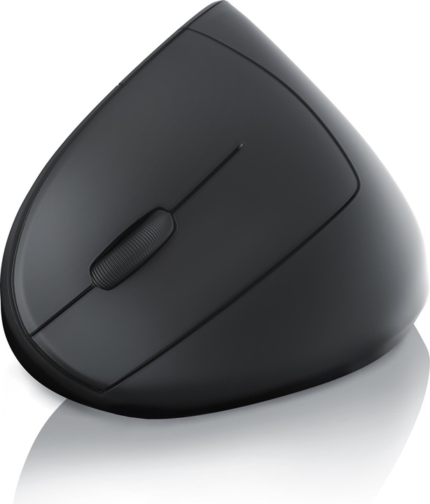 Actual product image CSL ergonomic mouse, wireless, optical wireless left-handed vertical mouse, against mouse arm/tennis arm (Wireless)