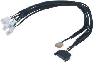 Akasa Flexa FP5S PWM distribution cable (5 fans) - sleeved